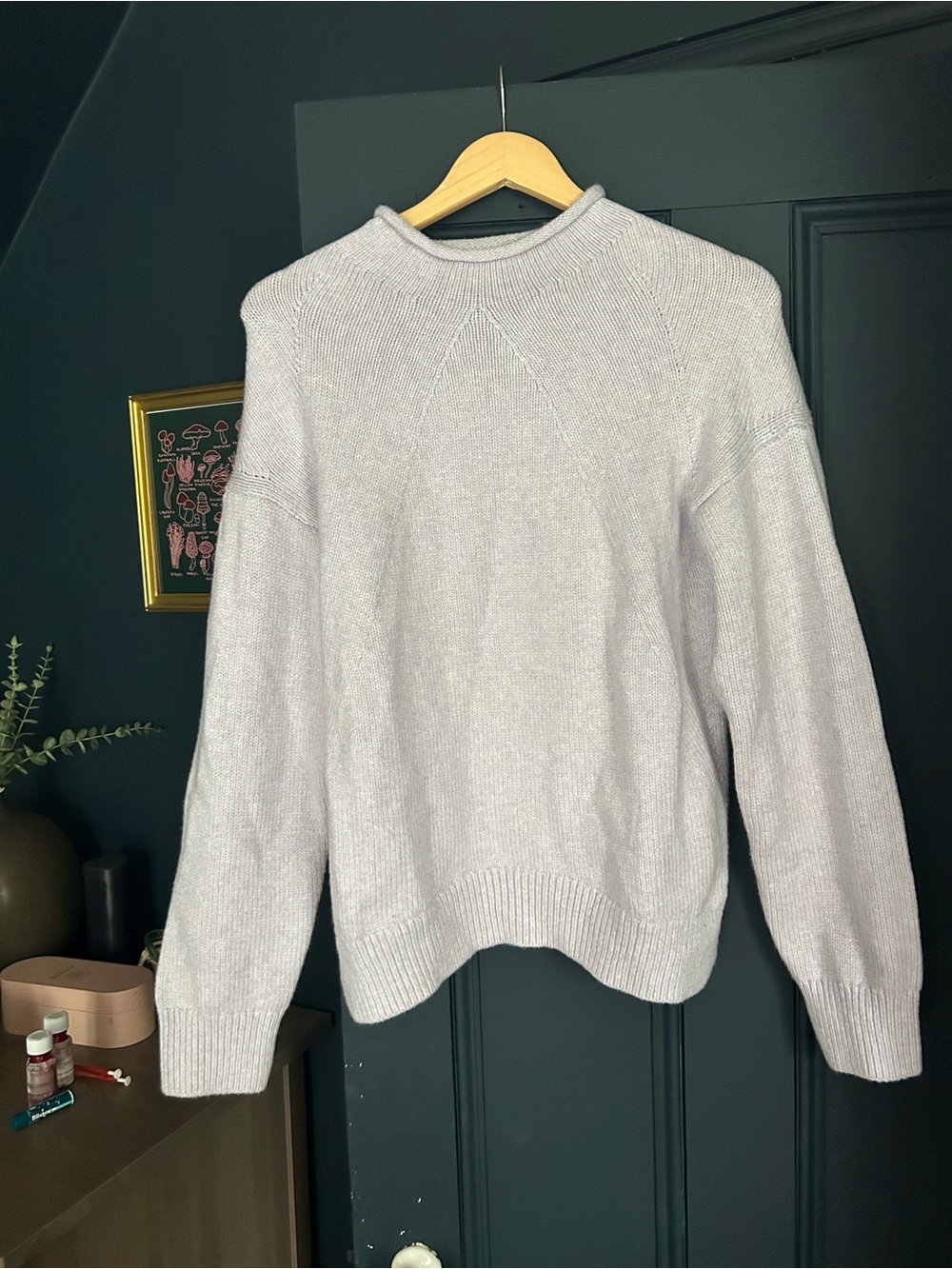 Banana Republic Medium Light Purple Rolled Neck Sweater NWT